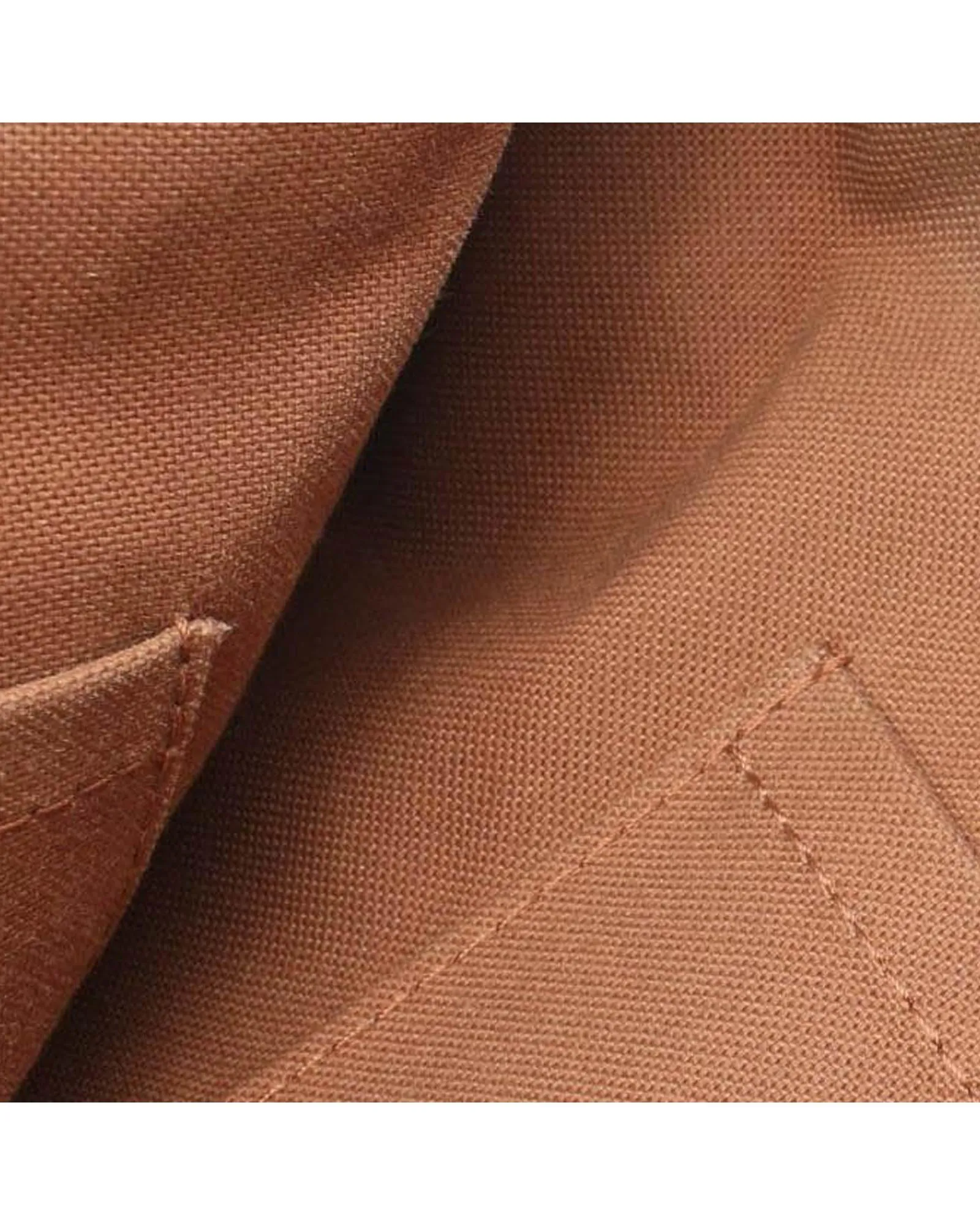 Monogram Canvas Tote Bag with Leather Trim and Multiple Pockets