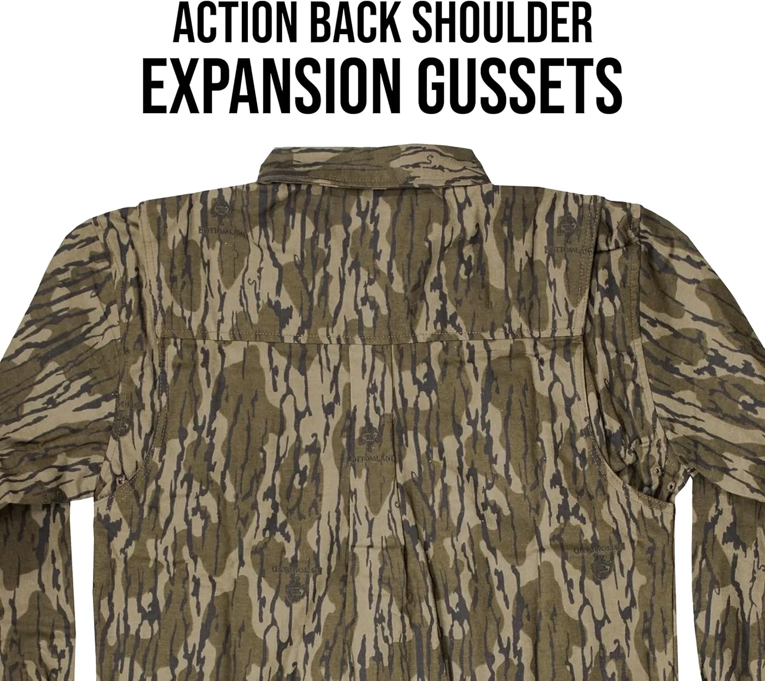 Mossy Oak Mid-Weight Chamois Camo Hunting Shirt for Men