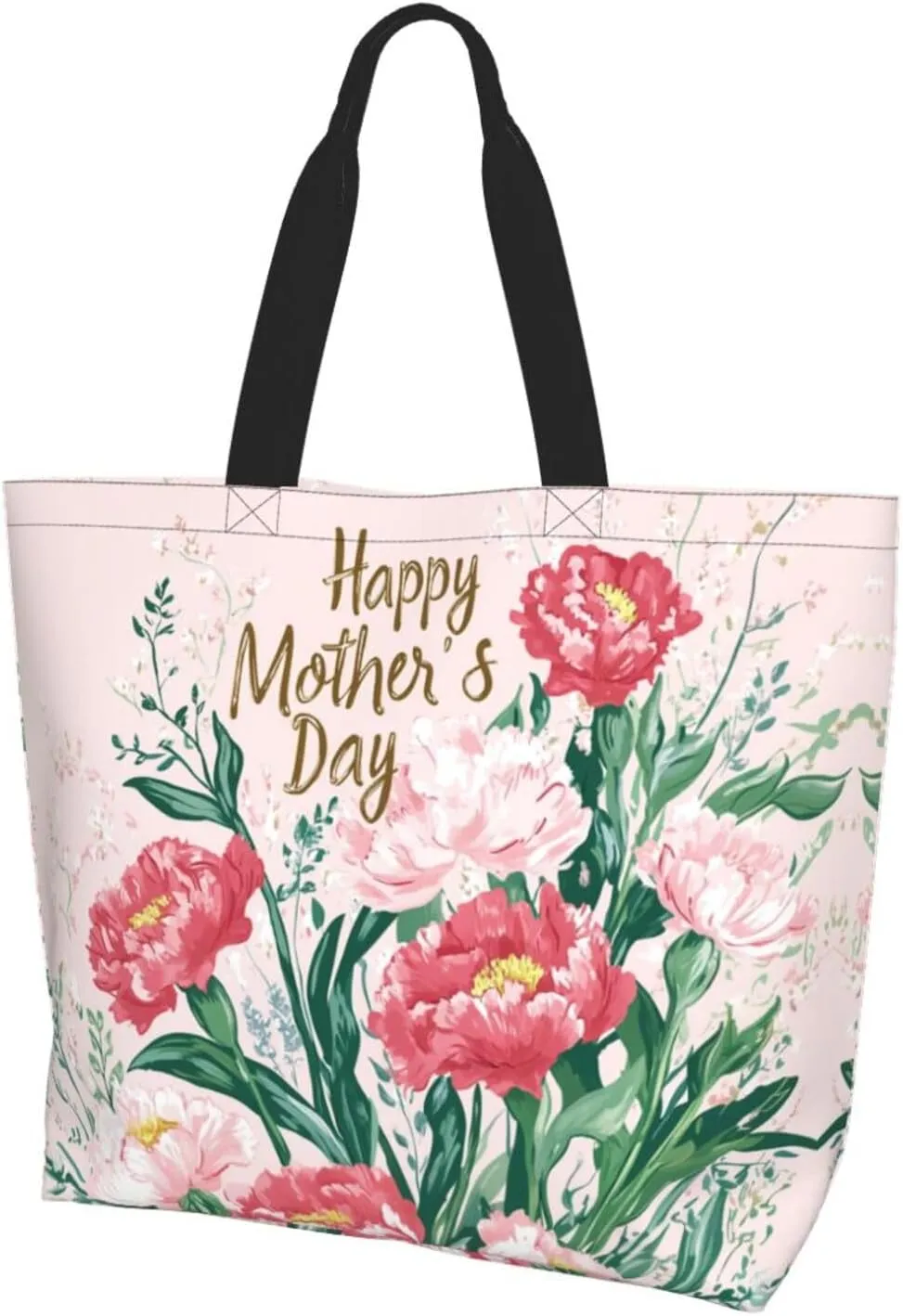 Mothers Day Tote Bag With Zipper Women Mom Bags Large Mama tote bag Reusable With Handles Mother Gifts