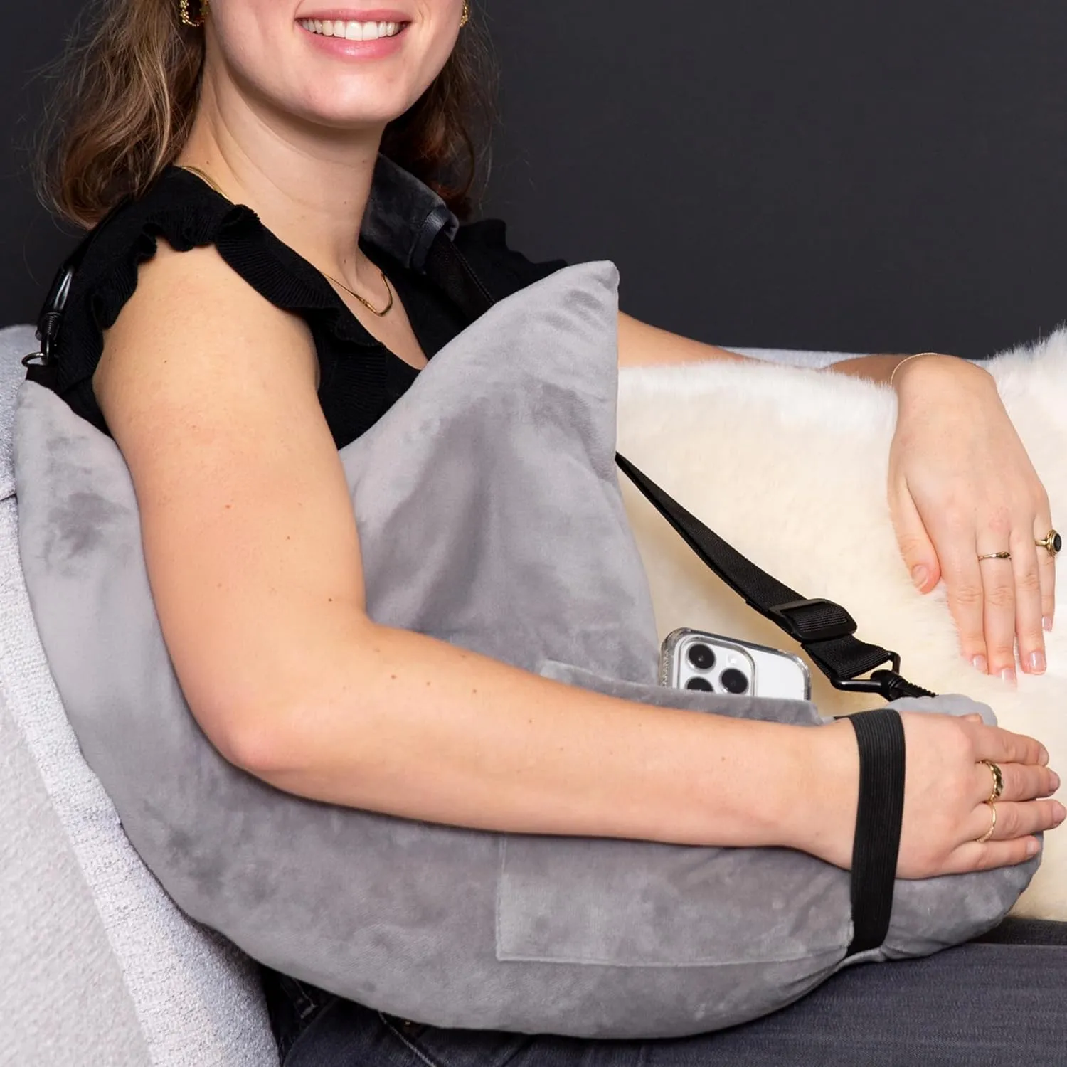 MOYOAMA Rotator Cuff Pillow with Pocket- Post Shoulder Surgery Pillow for Sleeping, Shoulder Pillow for Rotator Cuff, Frozen Shoulder Pillow for Shoulder Surgery Recovery, Post Surgery Shoulder Pillow