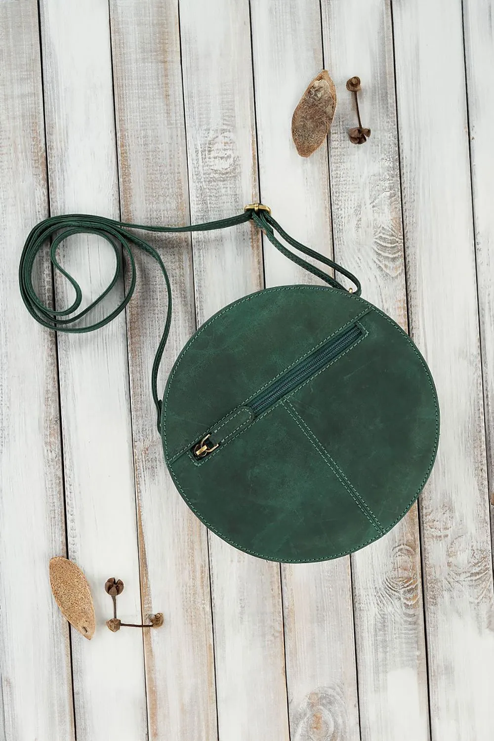 Natural leather bag