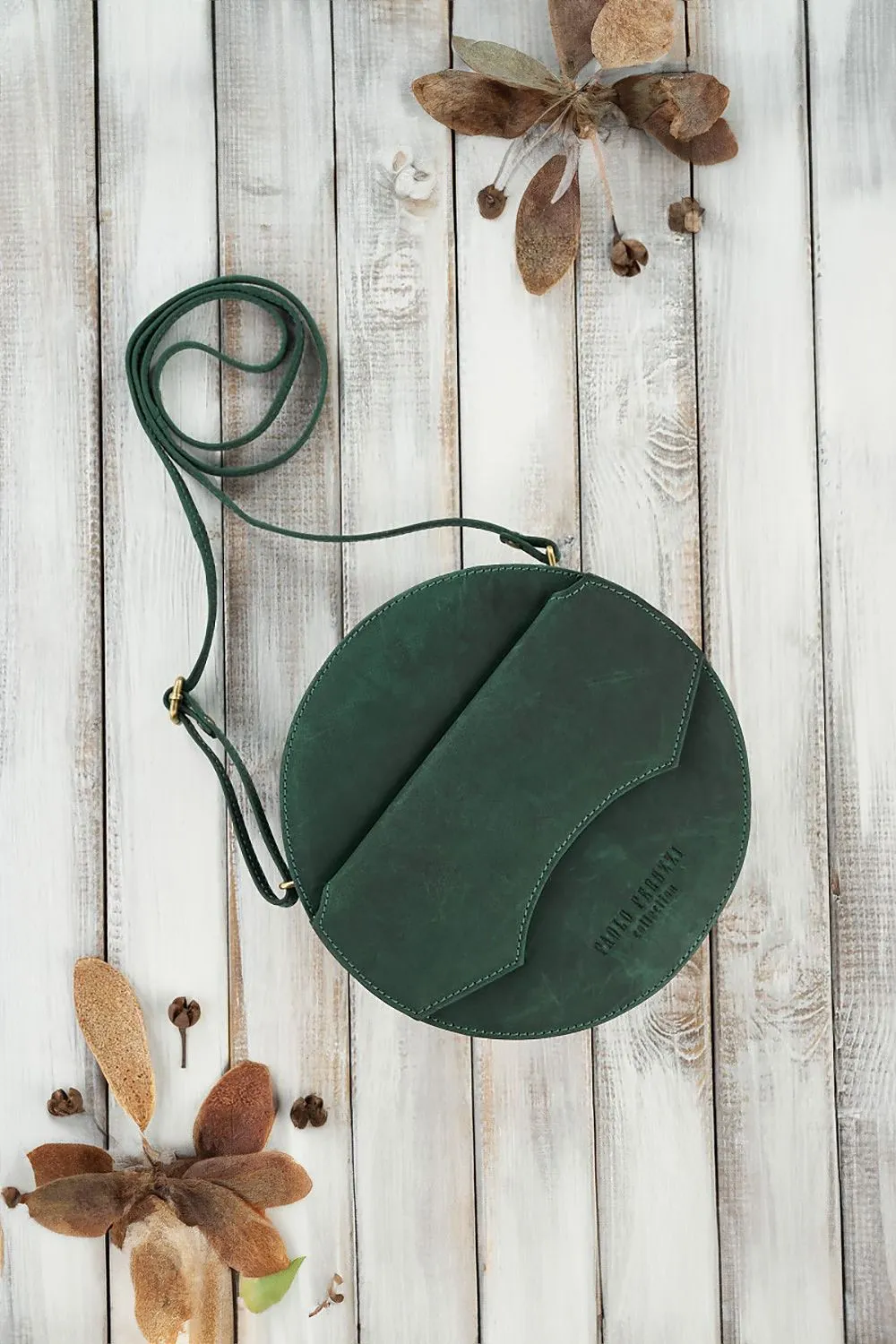 Natural leather bag