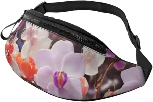 Nature Floral Spring Fanny Pack for Man Women Waist Bag Adjustable Belt Casual Chest Bag Bum Bags for Travel Sports Running Hiking Waist Packs