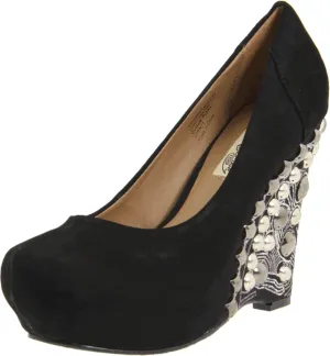 Naughty Monkey Women's Vice Wedge Pump