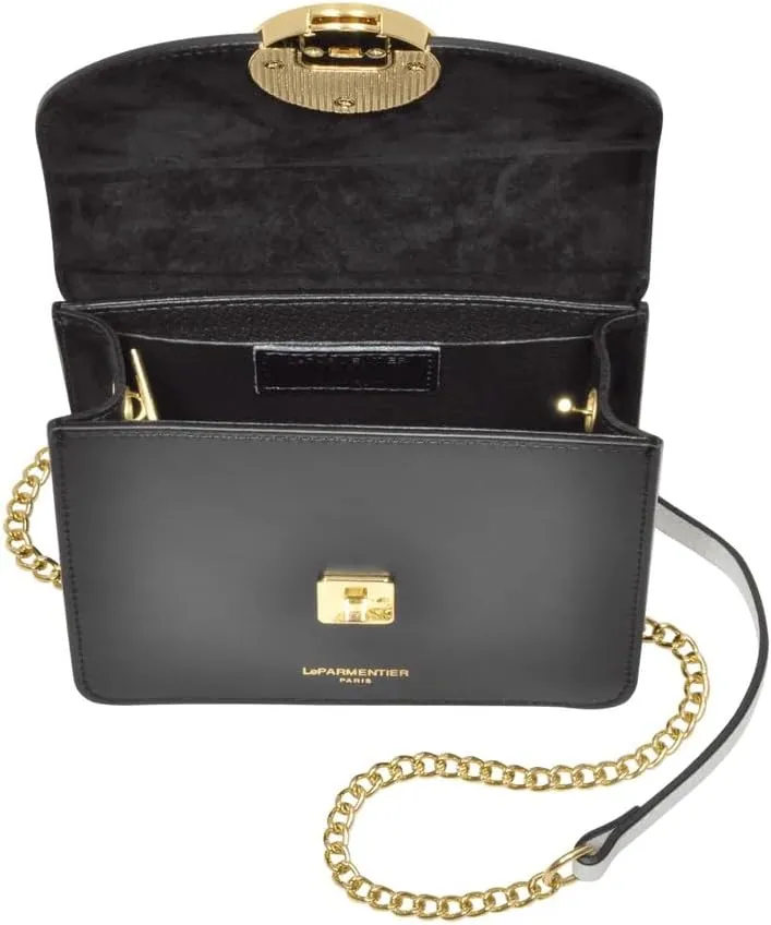 New Ondina Mini Color Block Shoulder Bag, Calf Leather, Gold Hardware, 6.7 x 5.1 x 3 inches