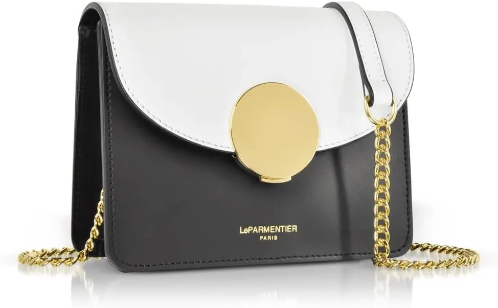 New Ondina Mini Color Block Shoulder Bag, Calf Leather, Gold Hardware, 6.7 x 5.1 x 3 inches