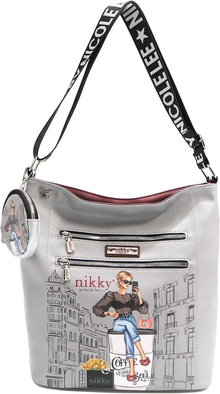 Nicole Lee NIKKY Urban Coffee Dream Shoulder Bag, Vegan Leather