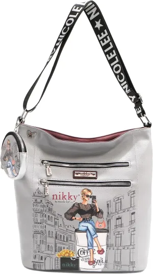 Nicole Lee NIKKY Urban Coffee Dream Shoulder Bag, Vegan Leather