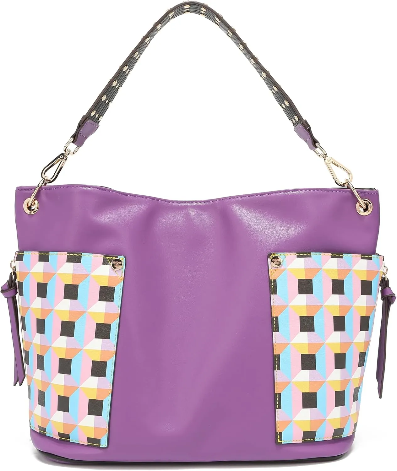 NICOLE LEE Quihn 3 Piece Set, Shoulder Handbag, Zip Pouch Crossbody, Detachable Heart Coin Purse