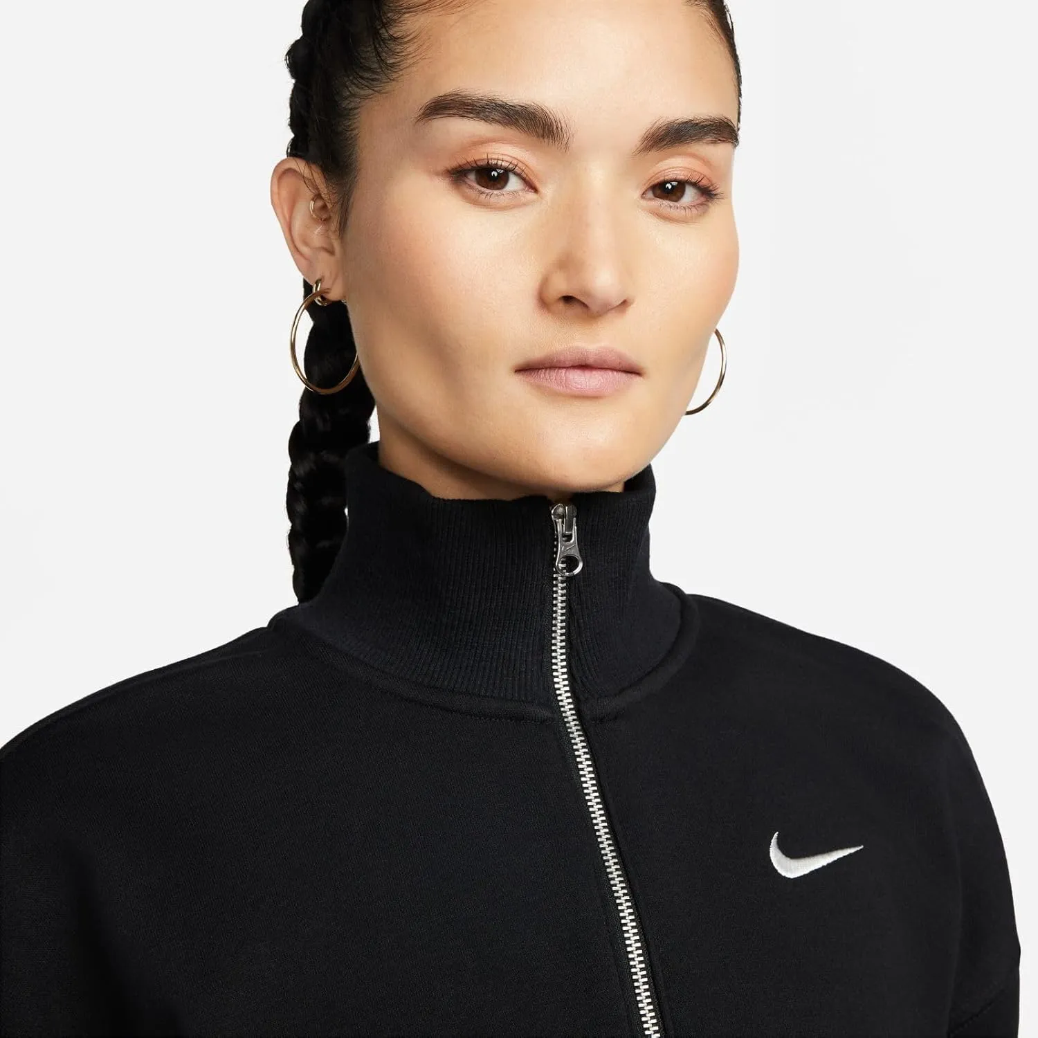 Nike Women's Sportswear Phoenix Fleece 1/4-zip Cropped Sweatshirt