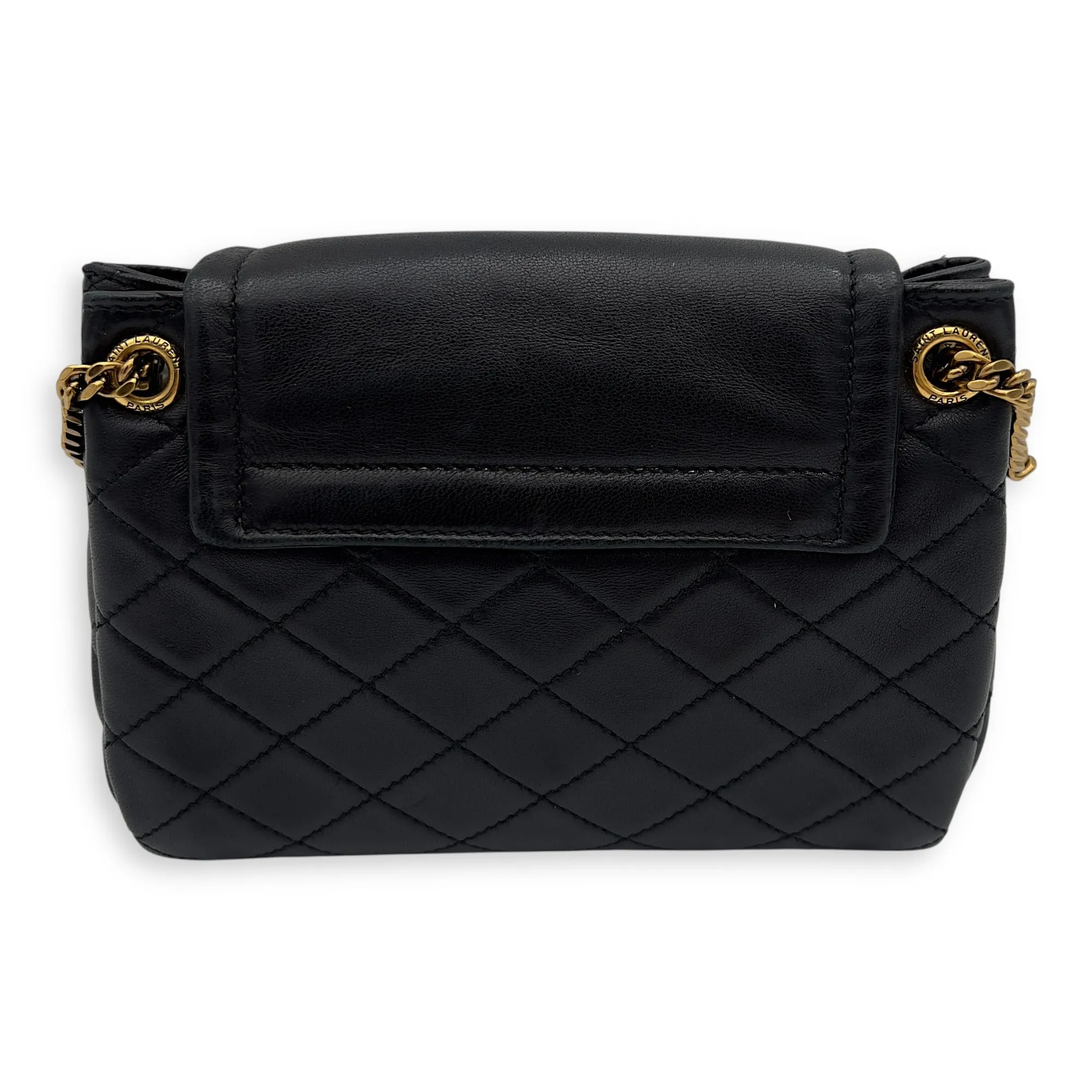 Nolita Crossbody Bag Mini Beige in Lambskin, Gold hardware