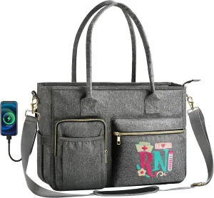Nurse Bag - Large 17'' Tote for Work & Nursing School Essentials