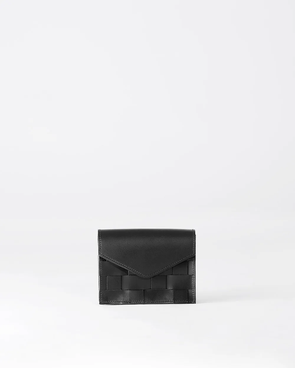 Näver Mini Shoulder Bag i Svart läder