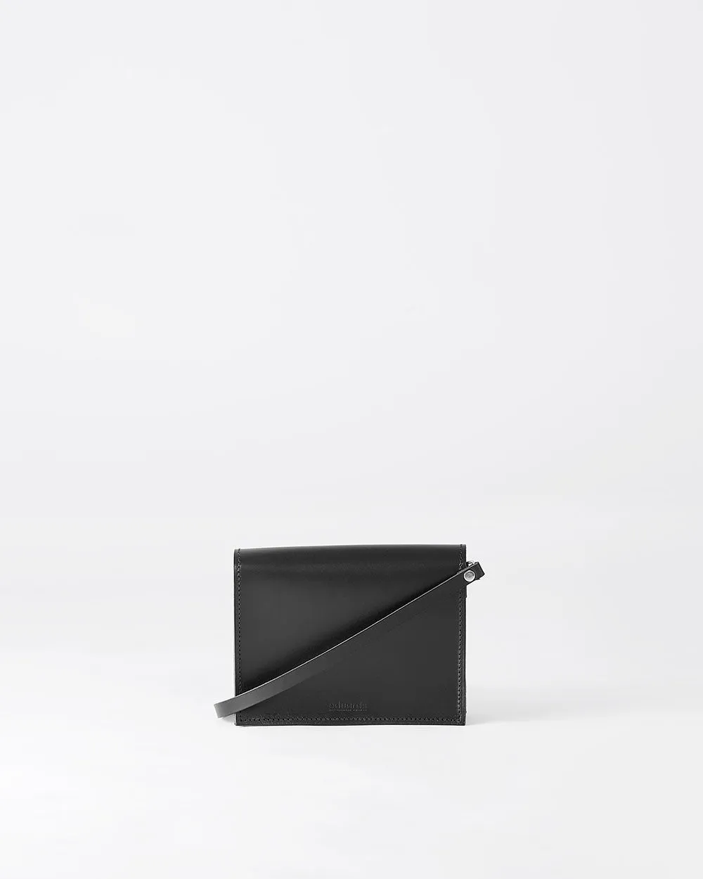 Näver Mini Shoulder Bag i Svart läder