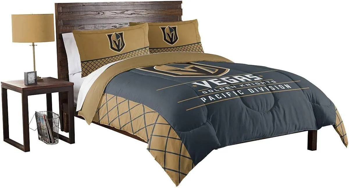 Officially Licensed NHL Twin or Full/Queen Comforter and Sham Set