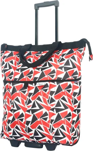 Olympia U.S.A. "FASHIONISTA Rolling Carry-on Luggage Tote, Miami Red