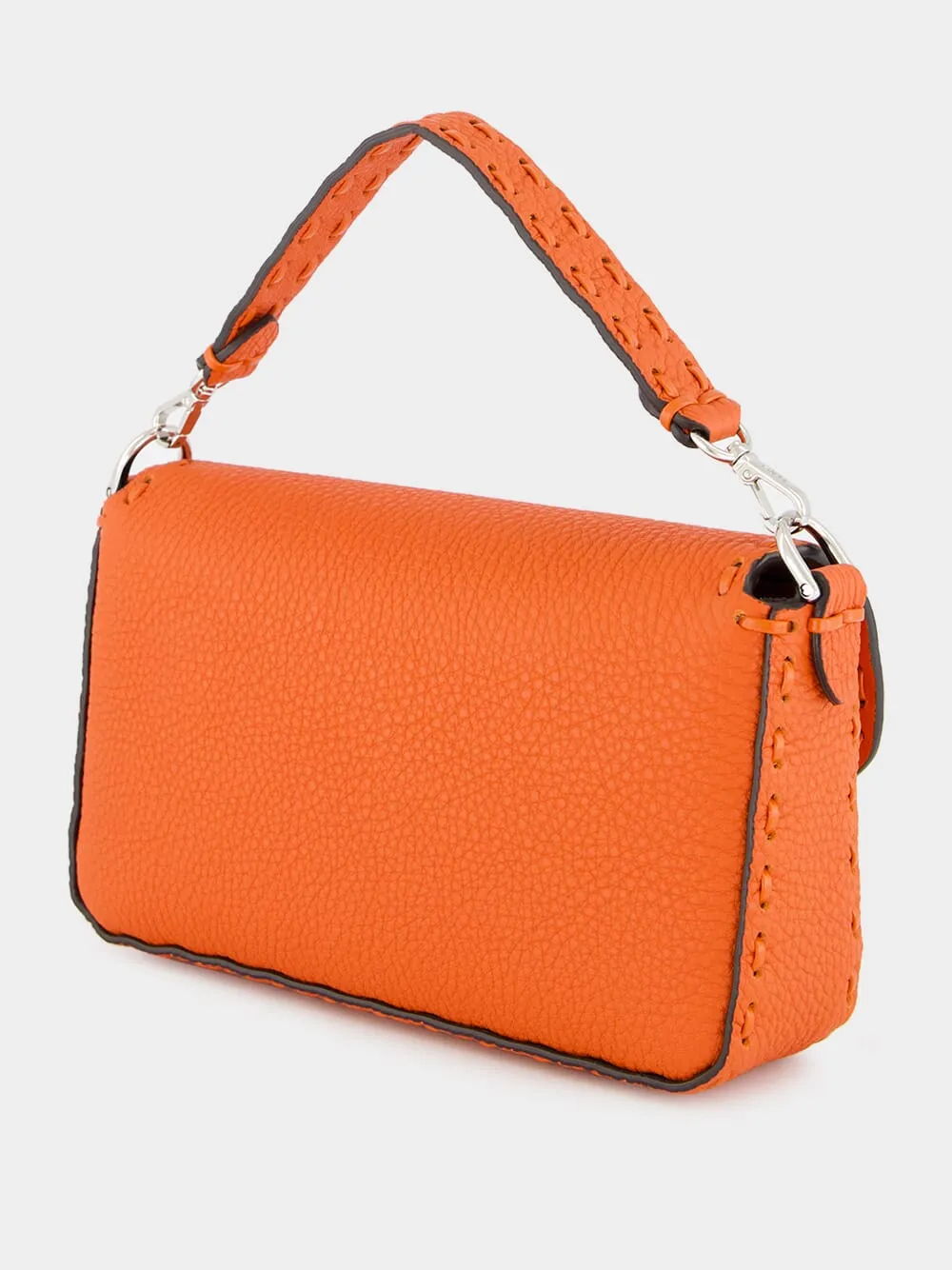 Orange Baguette Mini Selleria Bag