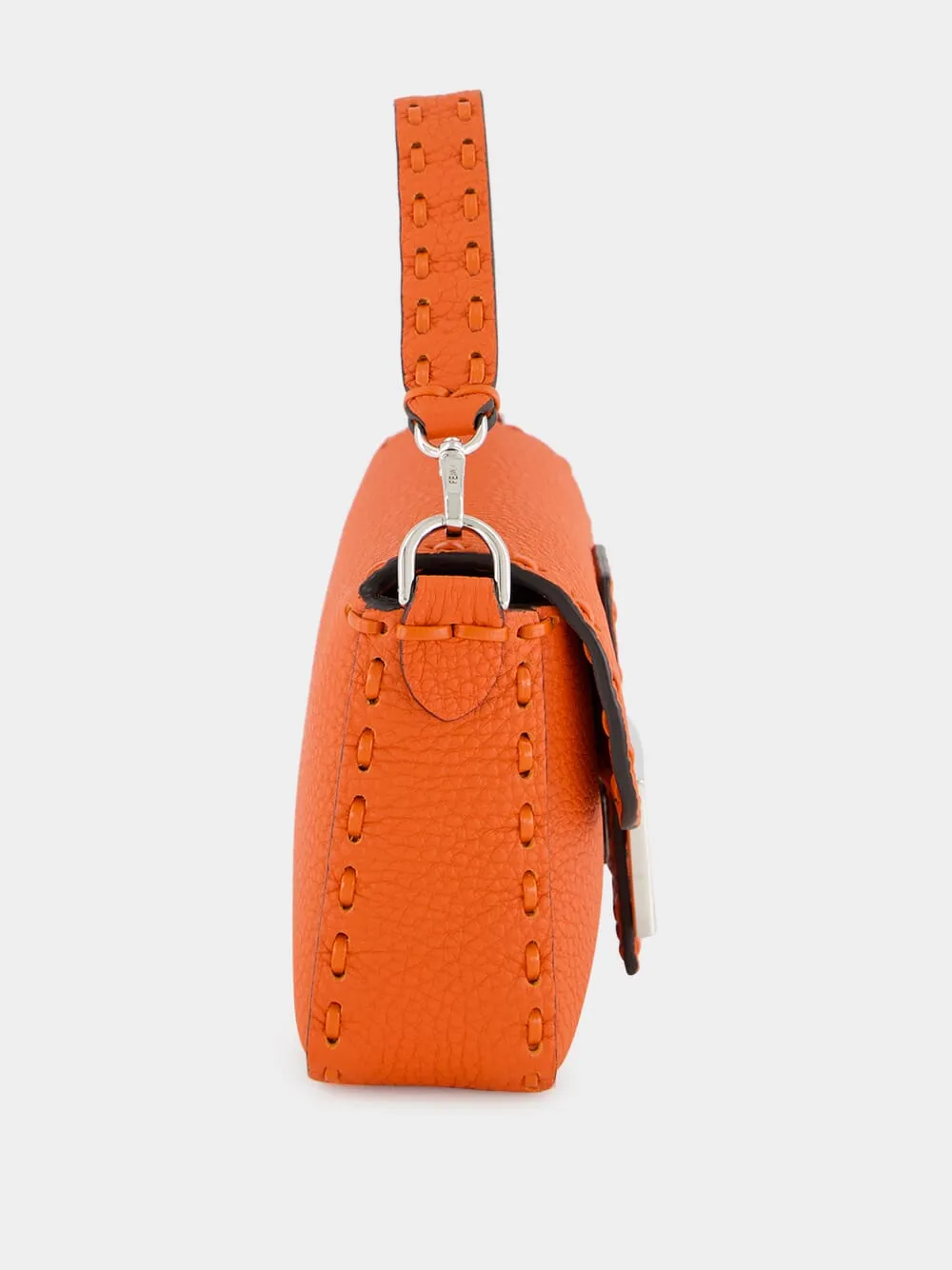 Orange Baguette Mini Selleria Bag