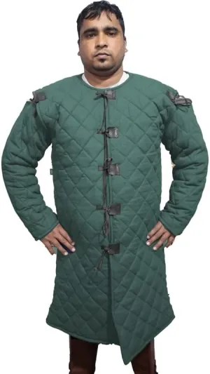 Padded gambesons fine Quilted Jacket for Renaissance/Cosplay Historical Armor Costumes