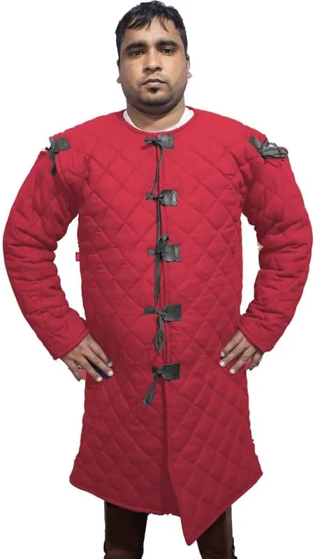 Padded gambesons fine Quilted Jacket for Renaissance/Cosplay Historical Armor Costumes