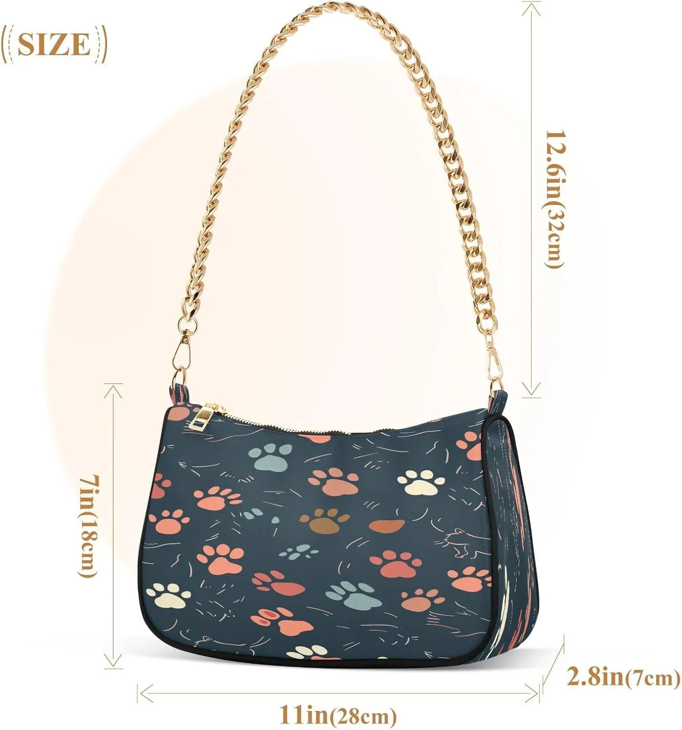 Palm Trees Blue Mini Bag, Crossbody Bags