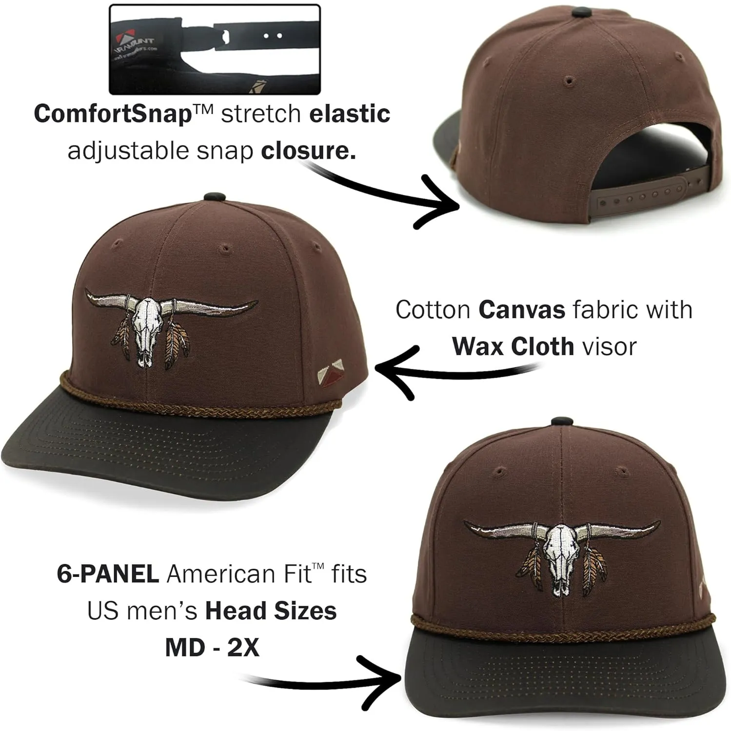Paramount Outdoors Retriever Hunting Dog Hats for Men Performance Fabrics Stretch Elastic Snapback