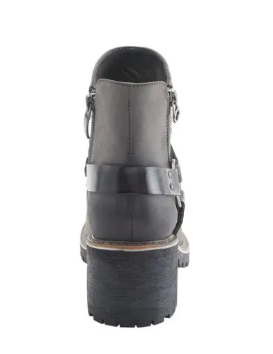 Patrizia Grey Firewood Womens Short Booties