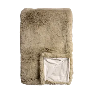 Pele faux fur throw caramel 125 x 150cm