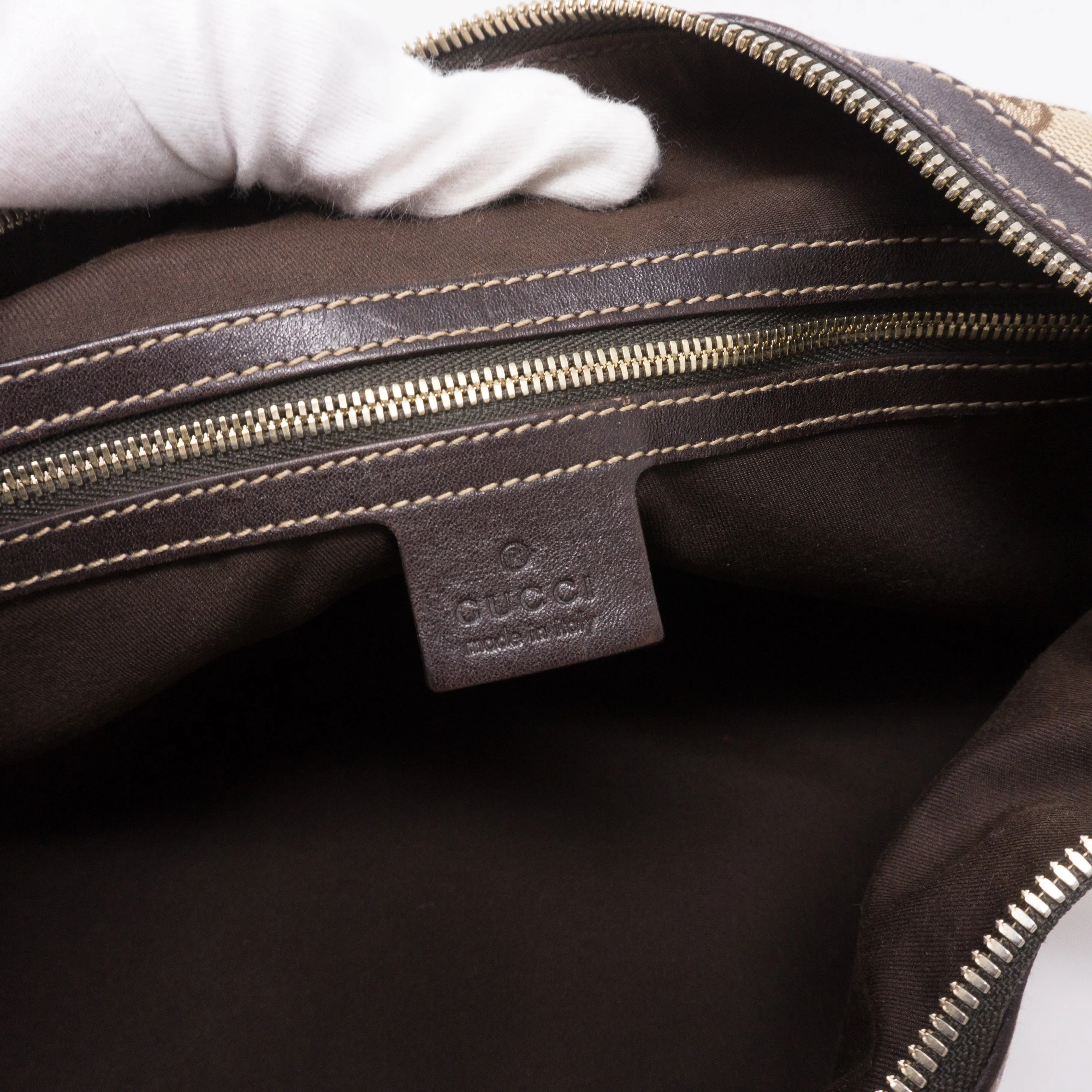 Pelham Studded GG Canvas Medium Hobo