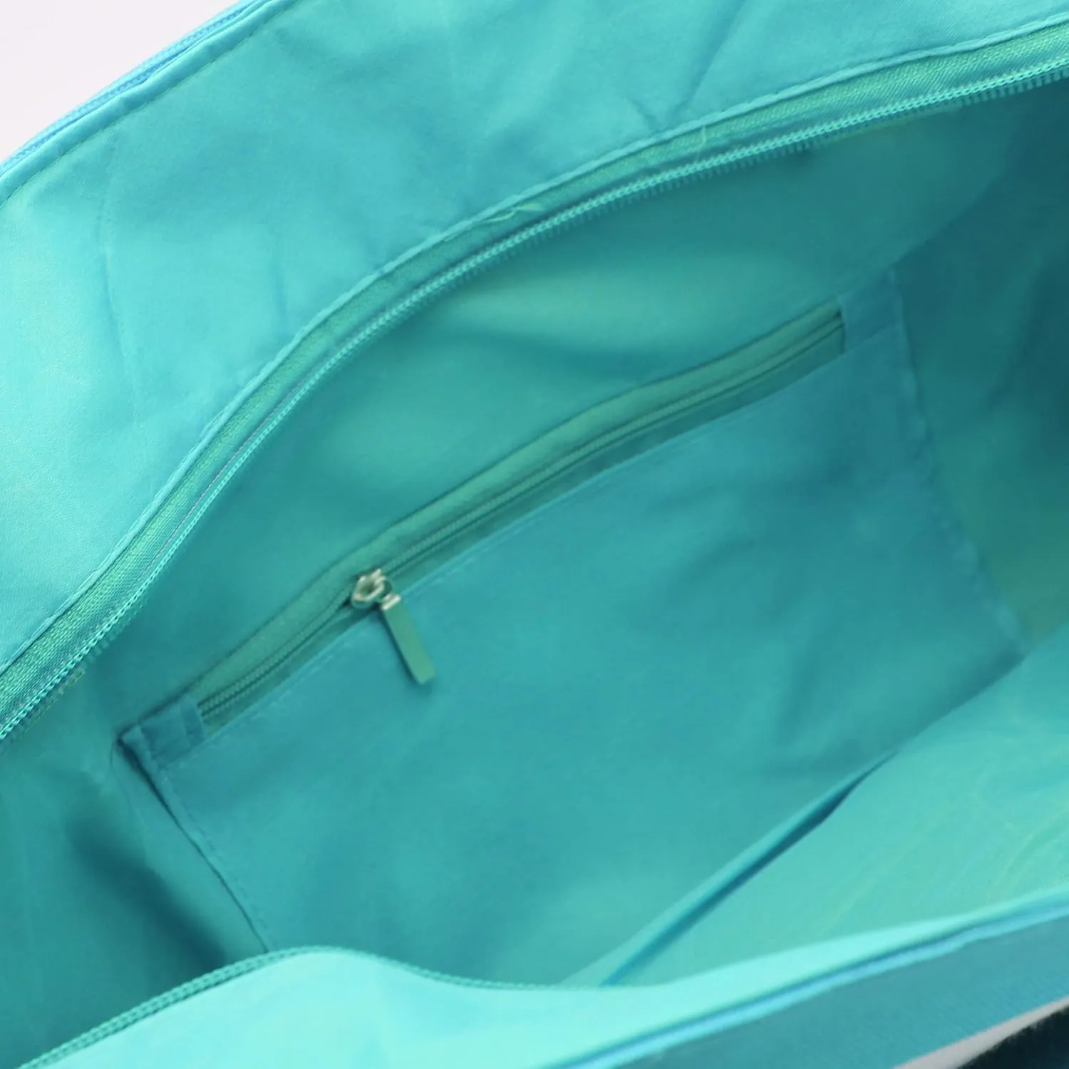 Personalized Beach Tote Bag with Zipper, Pockets, Monogram - Bridesmaid Wedding Party - Custom Monogrammed