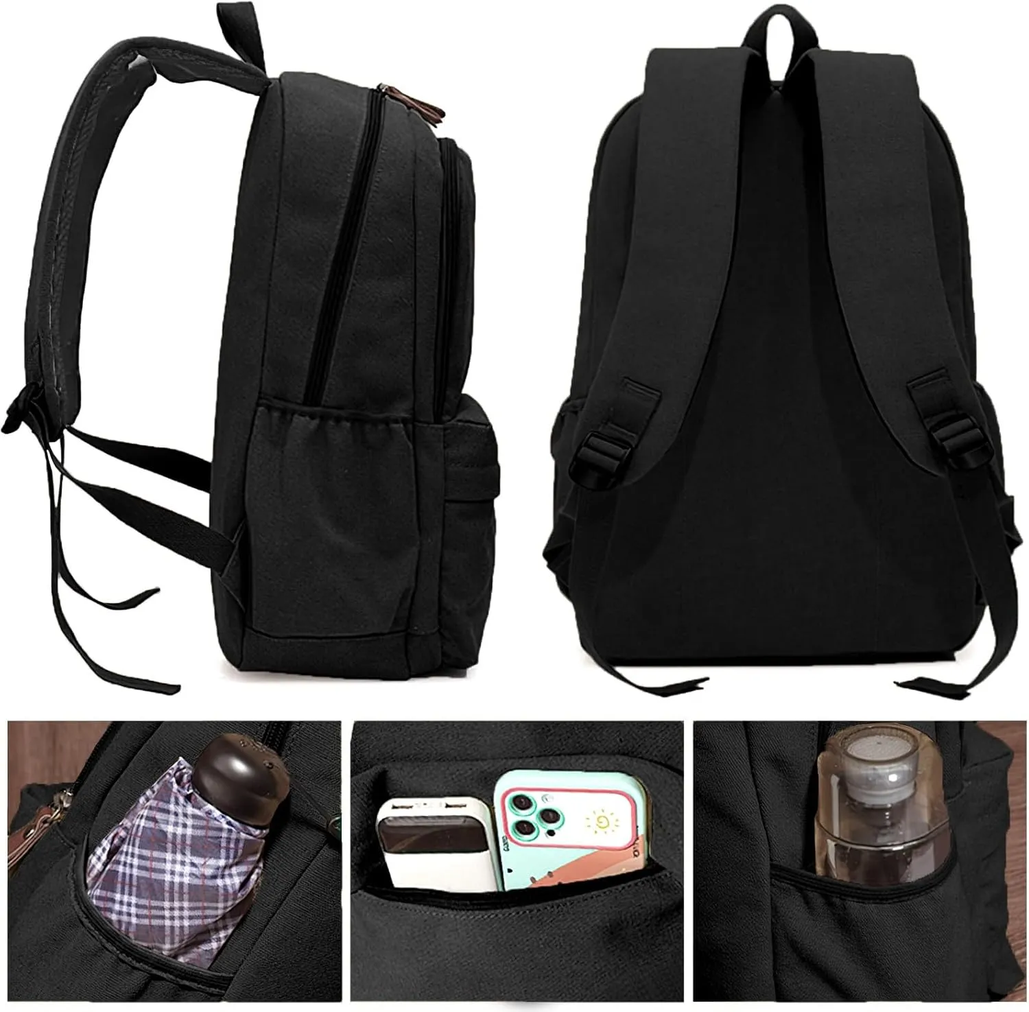Personalized Embroidered Backpack Custom Backpack with Embroidered Name or Text Travel Laptop Backpack