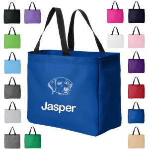 Personalized Groomer Gift Simple Custom Gift, Bag, Tote, Tote Labrador Retriever Excellent reviews Pet Price Lover Embroidered Dog Low Name, Bag,