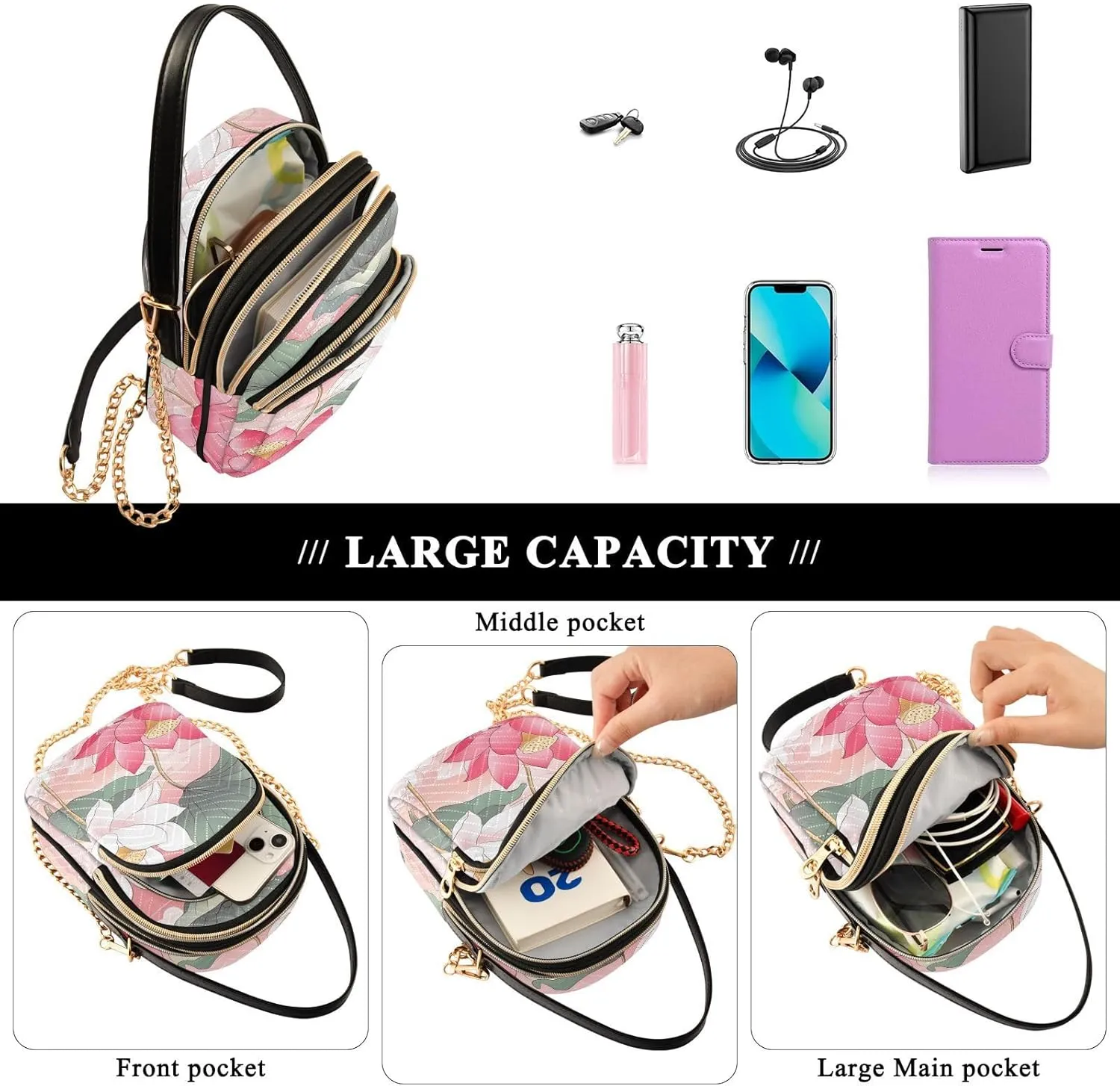 Phone Purse Women Small Cell Wallet Crossbody Bags Women's Crossbody Handbags Mini Shoulder Bag