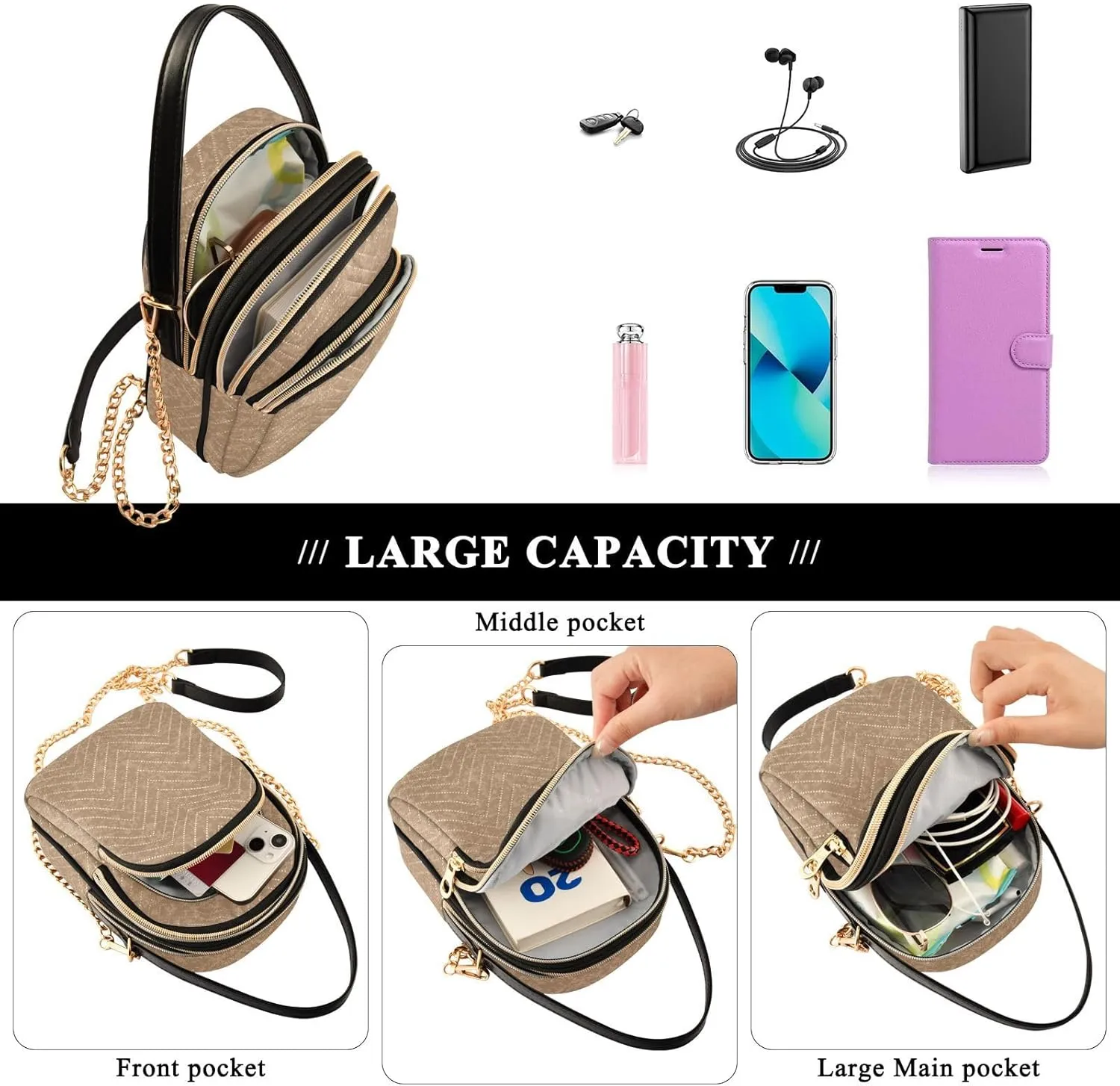 Phone Purse Women Small Cell Wallet Crossbody Bags Women's Crossbody Handbags Mini Shoulder Bag