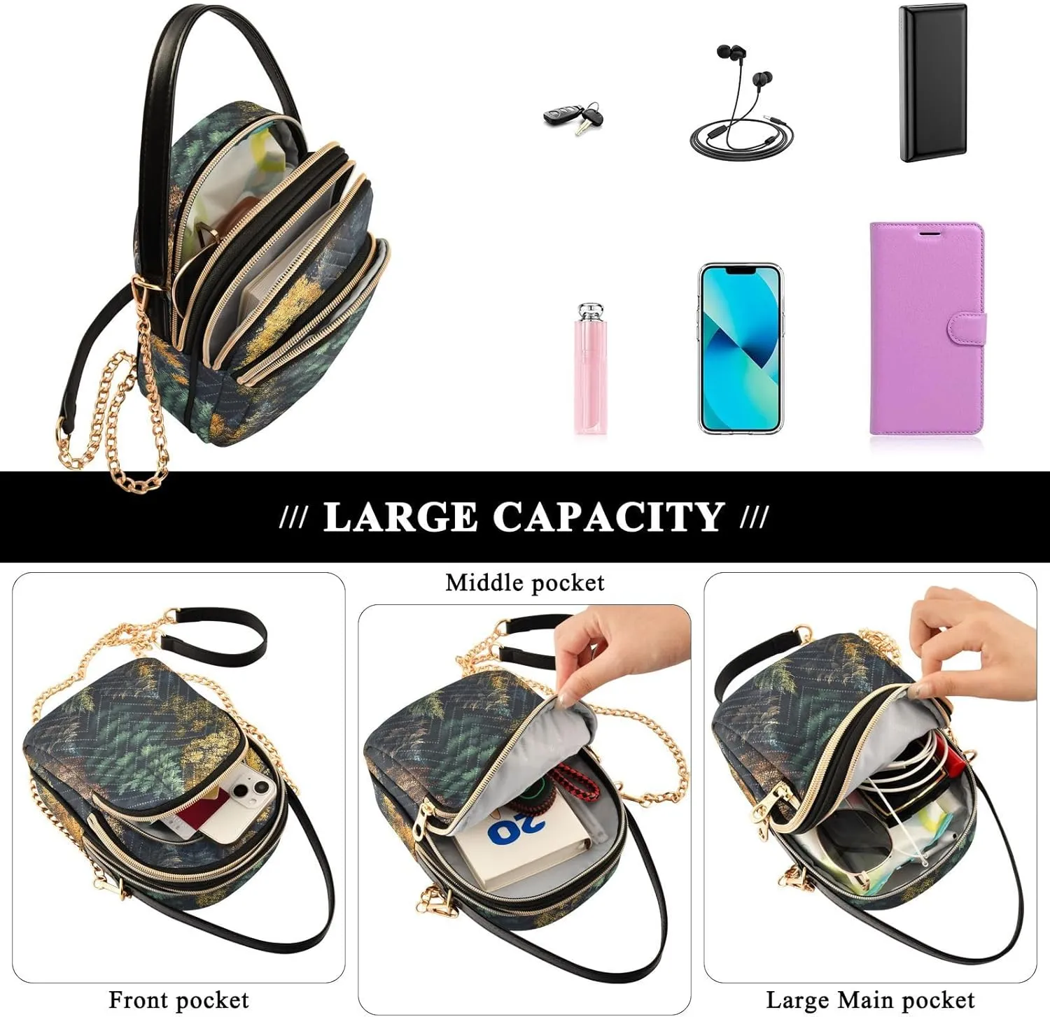 Phone Purse Women Small Cell Wallet Crossbody Bags Women's Crossbody Handbags Mini Shoulder Bag