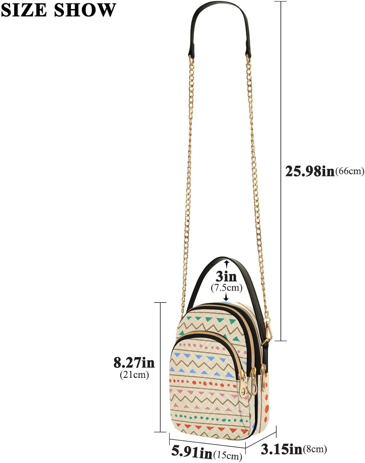 Phone Purse Women Small Cell Wallet Crossbody Bags Women's Mini Shoulder Bag Black Paisley Petals