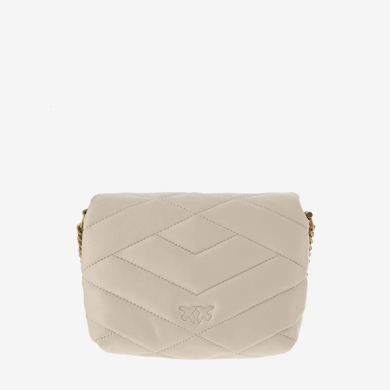 Pinko Love Birds Quilted Shoulder Bag