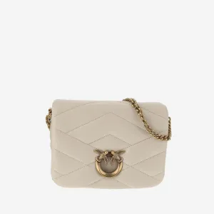 Pinko Love Birds Quilted Shoulder Bag