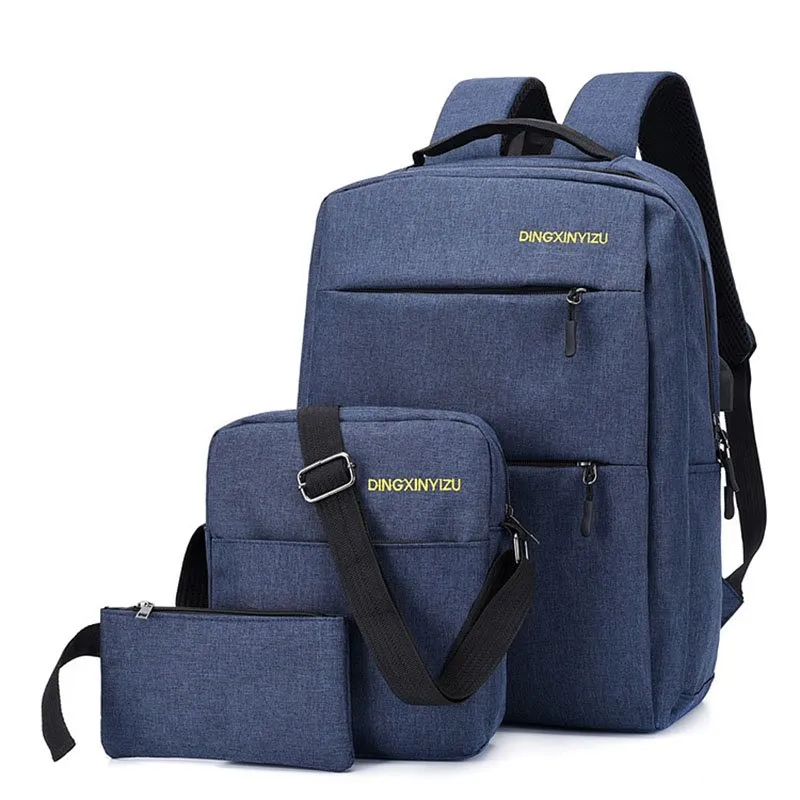 Plain Fashion Patchwork Nylon Backpacks