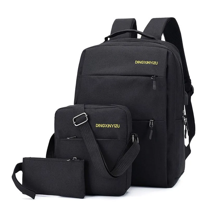 Plain Fashion Patchwork Nylon Backpacks