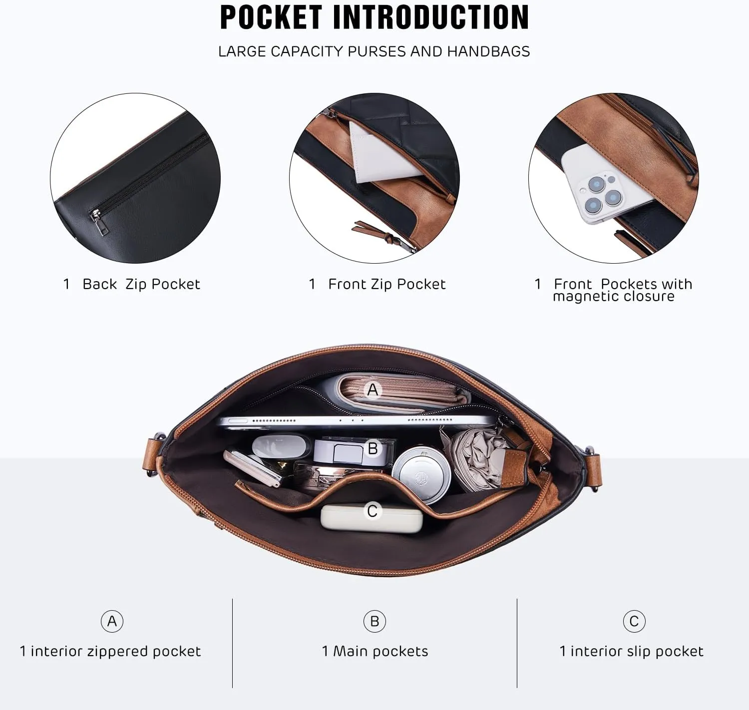 POIUGOYA Quilted Crossbody Bags for Women Trendy,Vegan Leather Medium Shoulder Handbags Travel Purse with RFID Card Slots
