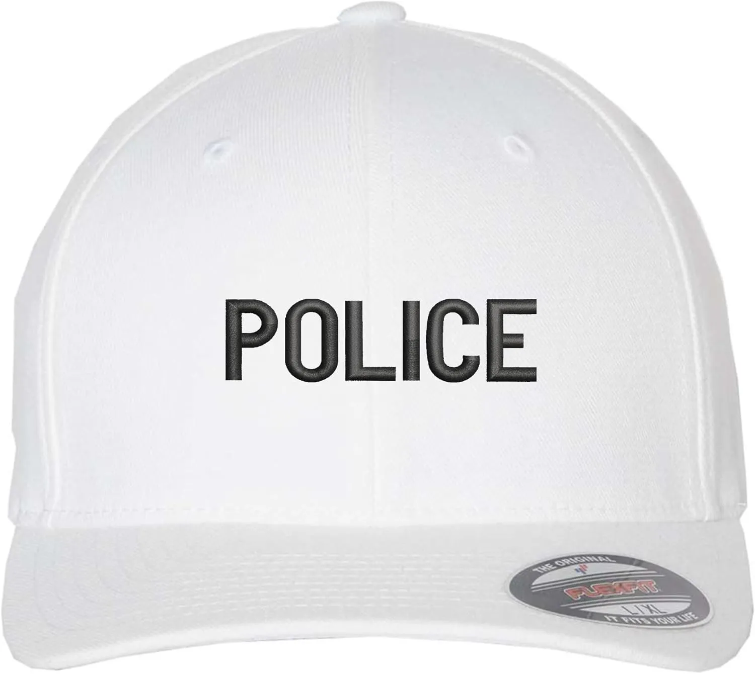 Police Fitted Baseball Hat Structured Uniform Guard Officer Pro-Formance Flexfit Cap