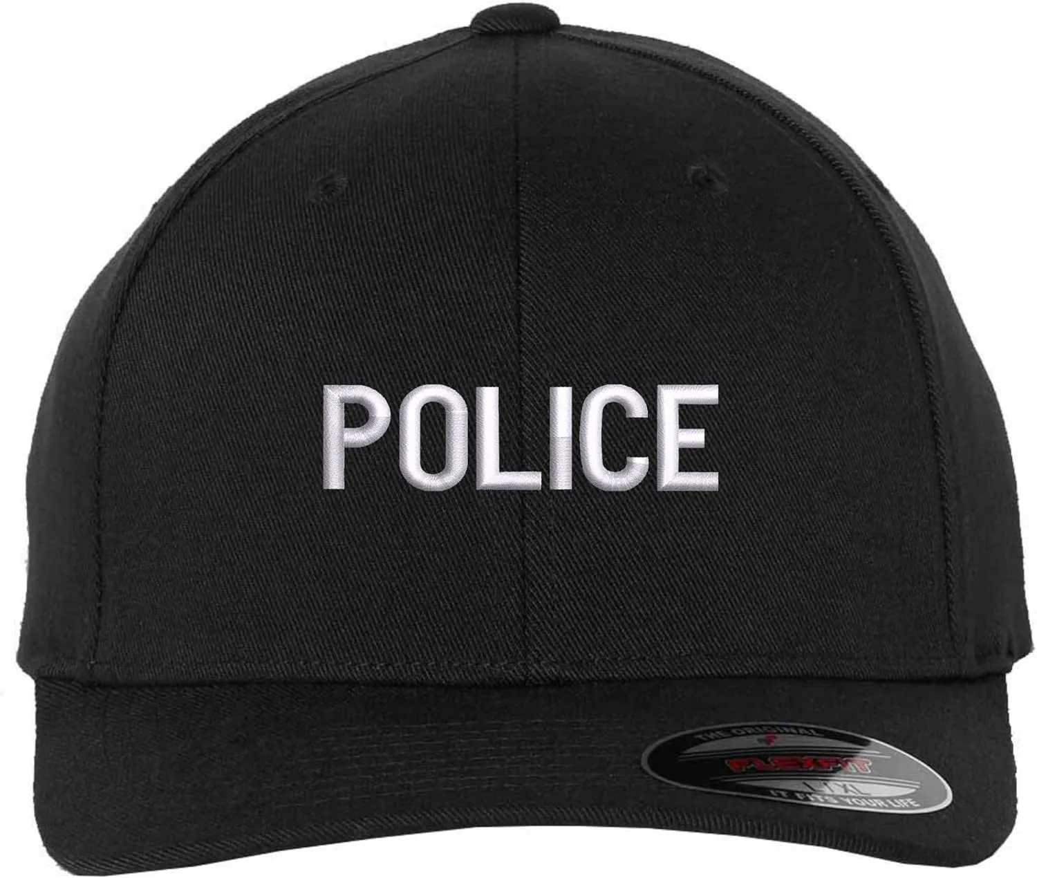 Police Fitted Baseball Hat Structured Uniform Guard Officer Pro-Formance Flexfit Cap