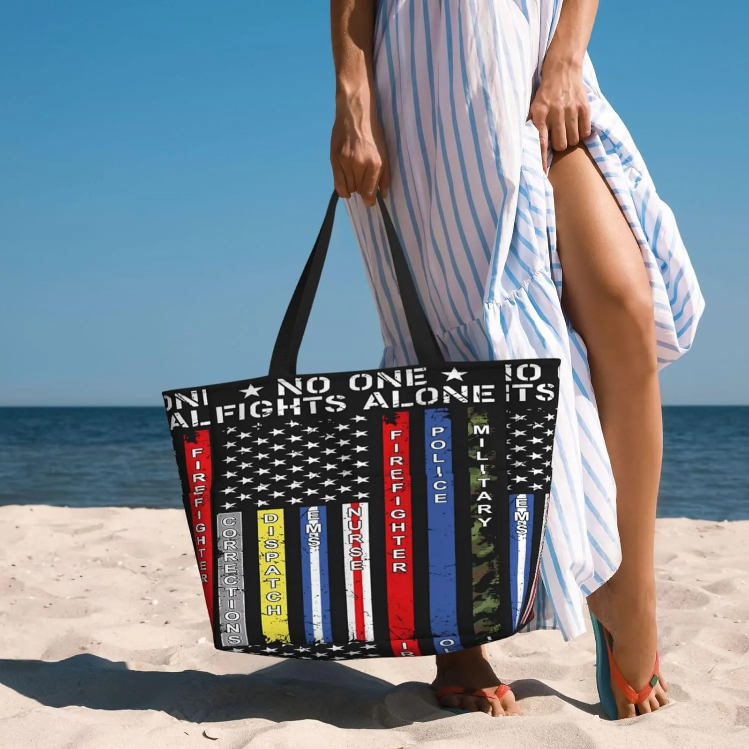 Polish Flag Eagle Women Large Beach Bag Travel Weekender Foldable Tote Bag for Pool Beach Vacation Gym