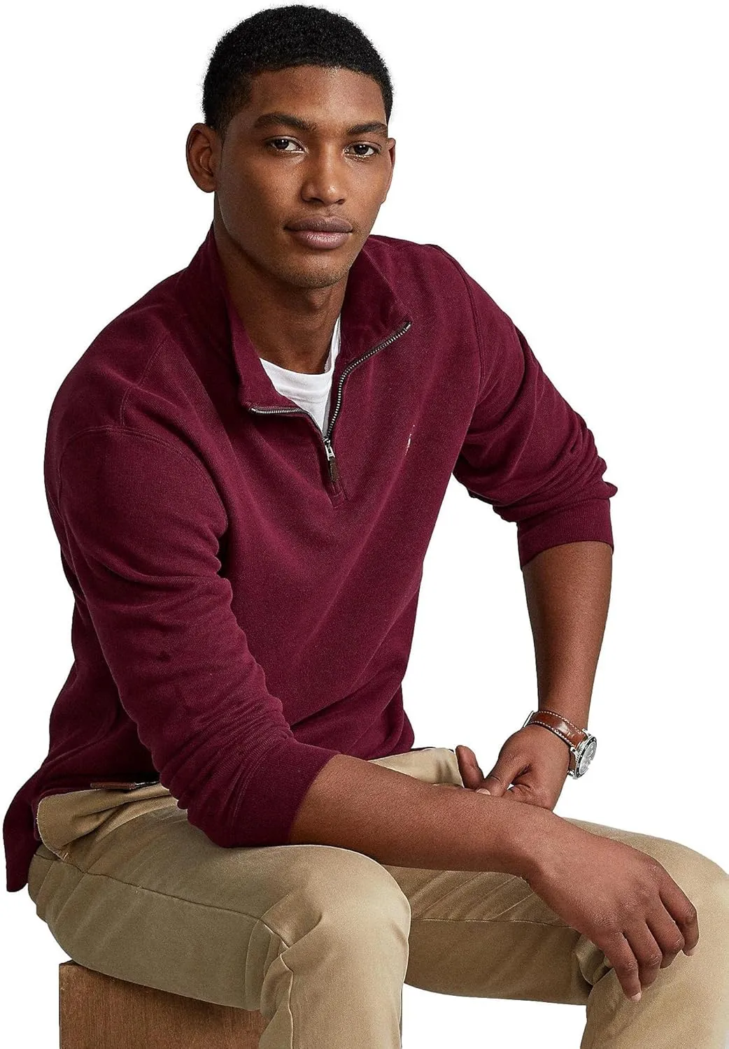 Polo Ralph Lauren Men's Long Sleeve Fleece Quarter Zip Sweatshirt