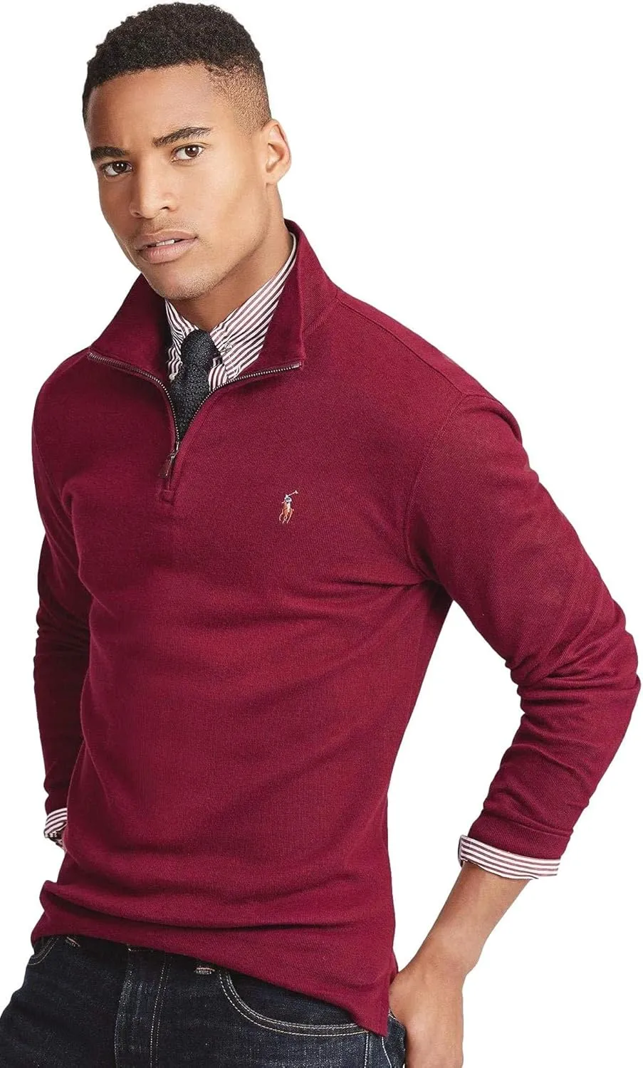 Polo Ralph Lauren Men's Long Sleeve Fleece Quarter Zip Sweatshirt