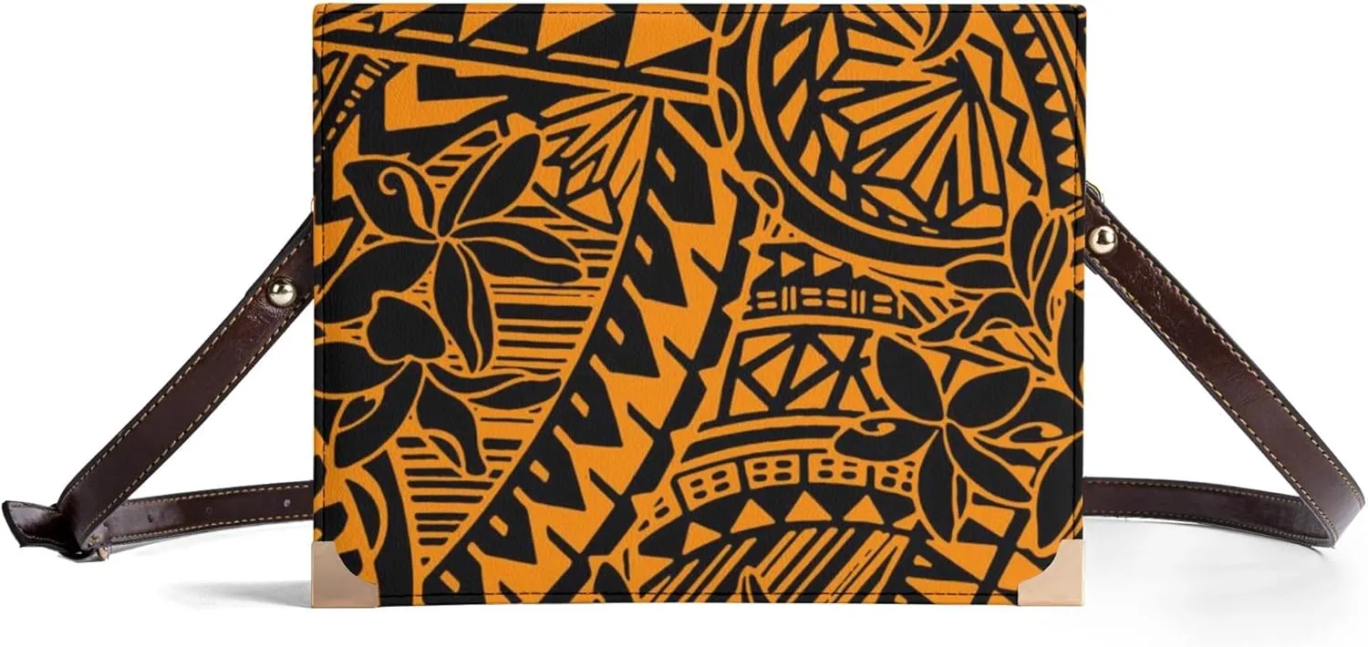 Polynesian Women'S Crossbody Bag Custom Vintage Art Book Storage Bag Party Custom Temperament Women'S Bag