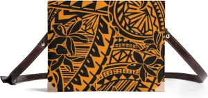 Polynesian Women'S Crossbody Bag Custom Vintage Art Book Storage Bag Party Custom Temperament Women'S Bag