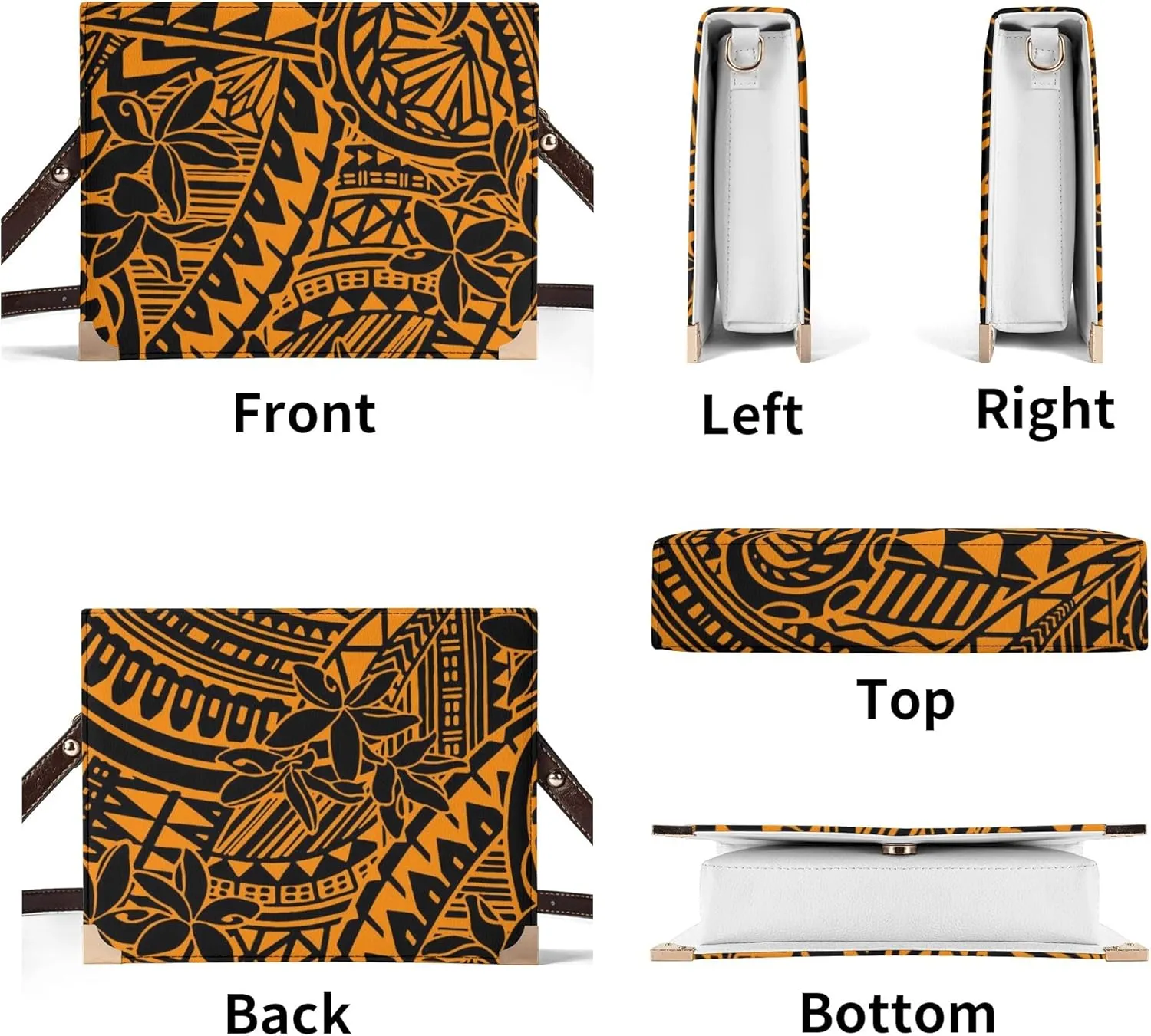 Polynesian Women'S Crossbody Bag Custom Vintage Art Book Storage Bag Party Custom Temperament Women'S Bag