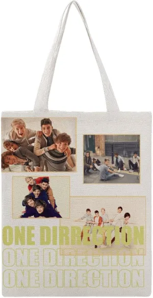 Pop Music Tote Bags, Womens Shoulder Bag, Letter Travel Bag, Novelty Canvas Tote Bag Double, Funny Reusable Grocery Bag